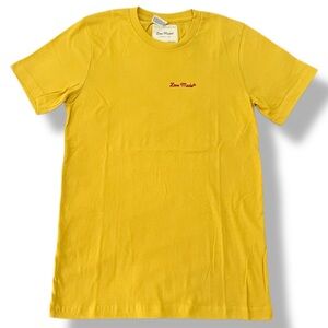 Love Made Stitch T Shirt Sunflower Yellow Unisex Size SMALL Made in USA DTLA